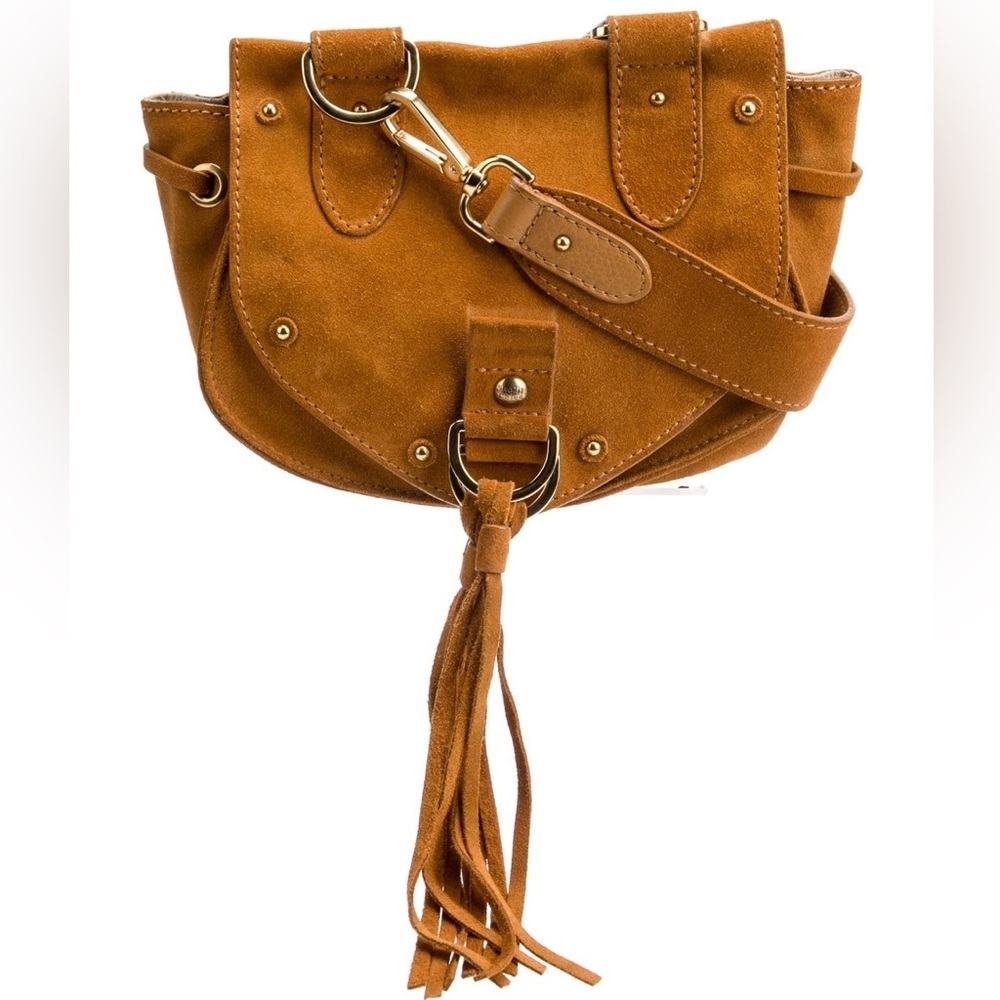 See By Chloé Collins Suede Crossbody Saddle Bag - Picture 1 of 15